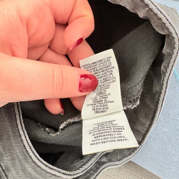 Free People We The Free Just Float On Black Flare Jeans High Rise Size 29 - Picture 9 of 10